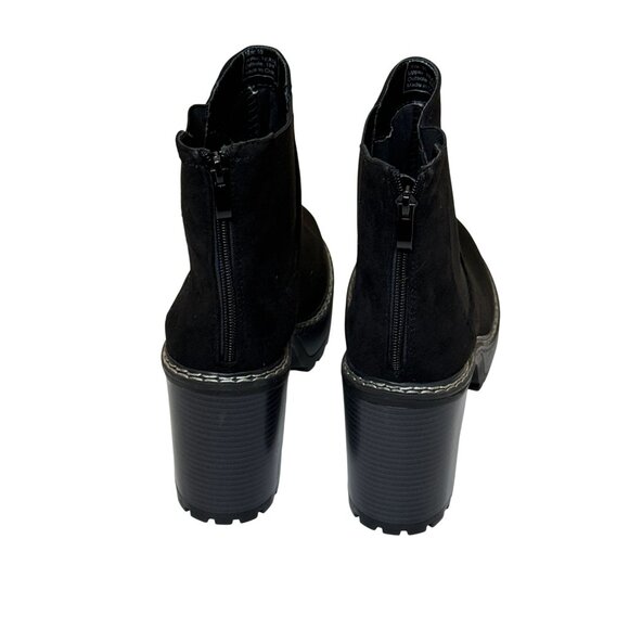 Olivia Miller Black Platform Chelsea Ankle Booties - Picture 6 of 12